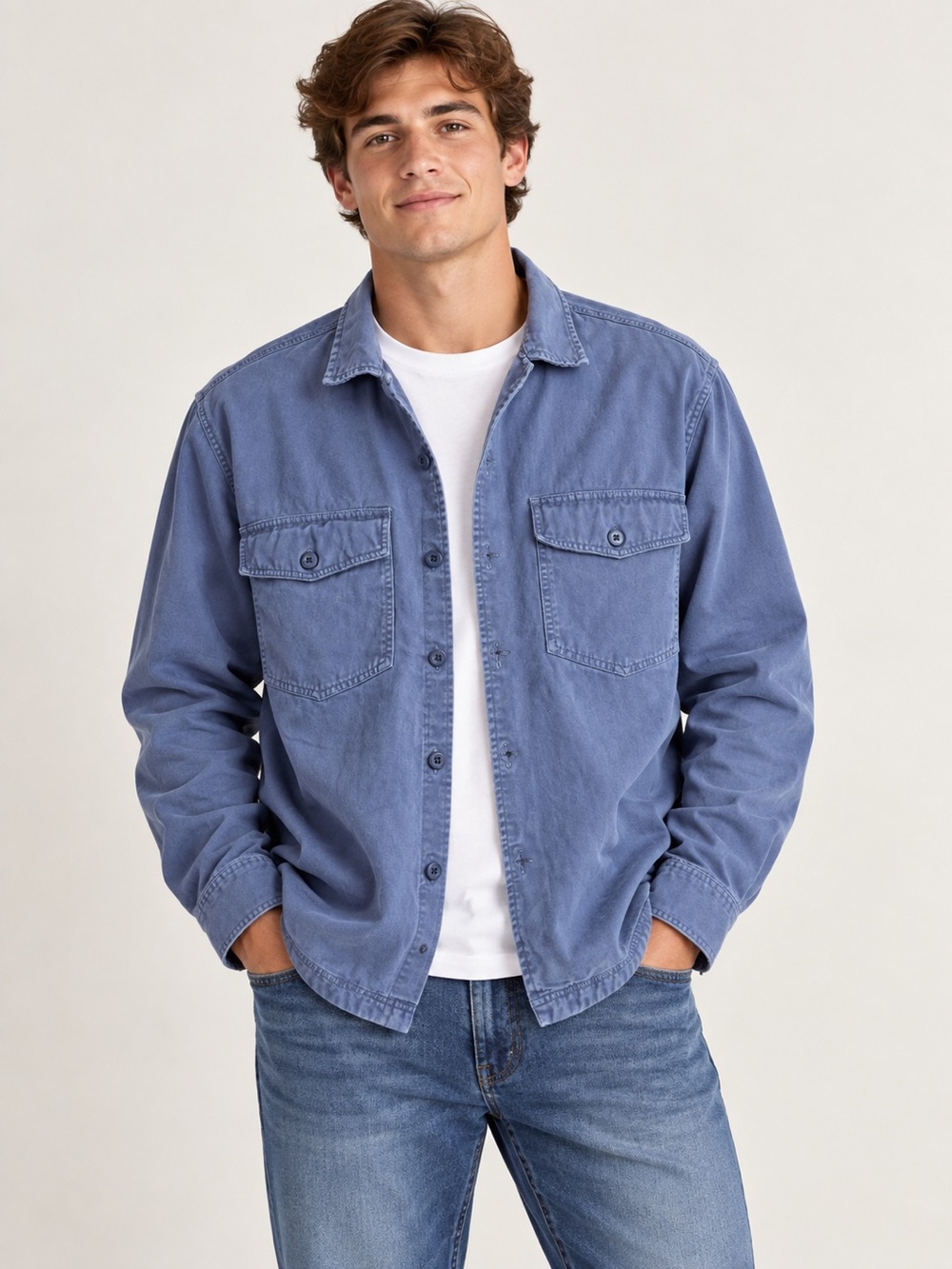 American Eagle jacket shacket Military field look men’s size large